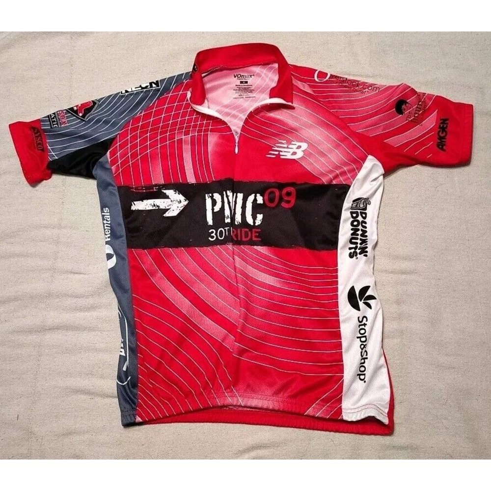 Vomax Pan‎ Mass 2009 Short Sleeve Size Medium Cycling Jersey 3/4 Zip FF